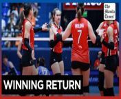Bounce back win of Cignal&#60;br/&#62;&#60;br/&#62;The Cignal HD Spikers quickly dispatched the Strong Group Athletics to return to the winning column, 25-7, 25-16, 25-16, in the Premier Volleyball League (PVL) 2024 All-Filipino Conference at the Filoil EcoOil Arena on Tuesday, March 19.&#60;br/&#62;&#60;br/&#62;Coach Shaq Delos Santos shared how their loss to Choco Mucho fueled them to snatch their victory against SGA.&#60;br/&#62;&#60;br/&#62;Gel Cayuna led Cignal 21 excellent sets with five points on two attacks, two blocks, and an ace.&#60;br/&#62;&#60;br/&#62;Video by Nicole Anne D.G. Bugauisan &#60;br/&#62;&#60;br/&#62;Subscribe to The Manila Times Channel - https://tmt.ph/YTSubscribe &#60;br/&#62;&#60;br/&#62;Visit our website at https://www.manilatimes.net &#60;br/&#62;&#60;br/&#62;Follow us: &#60;br/&#62;Facebook - https://tmt.ph/facebook &#60;br/&#62;Instagram - https://tmt.ph/instagram &#60;br/&#62;Twitter - https://tmt.ph/twitter &#60;br/&#62;DailyMotion - https://tmt.ph/dailymotion &#60;br/&#62;&#60;br/&#62;Subscribe to our Digital Edition - https://tmt.ph/digital &#60;br/&#62;&#60;br/&#62;Check out our Podcasts: &#60;br/&#62;Spotify - https://tmt.ph/spotify &#60;br/&#62;Apple Podcasts - https://tmt.ph/applepodcasts &#60;br/&#62;Amazon Music - https://tmt.ph/amazonmusic &#60;br/&#62;Deezer: https://tmt.ph/deezer &#60;br/&#62;Tune In: https://tmt.ph/tunein&#60;br/&#62;&#60;br/&#62;#TheManilaTimes&#60;br/&#62;#tmtnews &#60;br/&#62;#cignalhdspikers &#60;br/&#62;#pvl2024