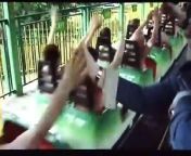 More than 100 people have gathered to tackle a theme park ride in the nude.&#60;br/&#62;Joyride remix...