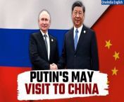 Get the inside scoop on Russian President Vladimir Putin&#39;s upcoming visit to China in May, revealed exclusively by insider sources. Learn more about this significant diplomatic move and its implications for global relations. &#60;br/&#62; &#60;br/&#62;#VladimirPutin #China #RussiaChina #RussiaChinaRelations #RussoChineseRelation #XiJinping #PutinJinping #RussiaUkraineWar #Oneindia&#60;br/&#62;~HT.97~PR.274~