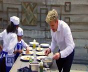 Only ET was on set of the cooking competition show as VIP guests were treated to &#39;Masterchef&#39; worthy dishes from contestants ranging between the ages of 8 and 13 on &#39;Masterchef Junior.&#39;