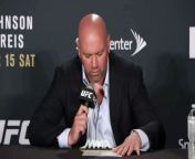 Dana White talks to the media at UFC on FOX 24 about the event in Kansas City.