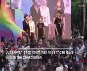 Taiwan may become the first country in Asia to legalize same sex marriage after the country&#39;s top court ruled in favor of it.