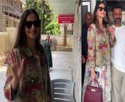 Bollywood Fashion Icon Sonam Kapoor might have carved a niche for herself in the industry with her on-screen charisma. Sonam Kapoor was recently spotted with Anand Ahuja wearing a white floral maxi dress layered with a brown floral jacket. Sonam’s outfit looks equal parts feminine and cool. Have a look!&#60;br/&#62;&#60;br/&#62;#sonamkapoor #fashion #summers #trendy #floralfashion #viralvideo #fashiongoals #bollywood #ians