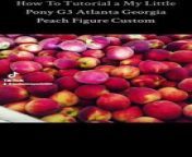 How To Tutorial a My Little Pony G3 Atlanta Georgia Peach Figure Custom from nn custom
