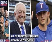 The GBag Nation went all around the local sports headlines, including what we&#39;re hearing about the Cowboys a week away from the NFL Draft and Jack Leiter&#39;s so-so debut with the Rangers today.