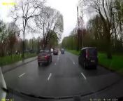 Shocking video shows the moment a 45ft (14m) tall oak came crashing down during a storm.&#60;br/&#62;&#60;br/&#62;Filmmaker Matt Jones was heading along Princess Road, in Manchester, when he captured the massive tree topple over and smash into the road just after noon on Monday 15 April.