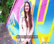 Public Agent very Cute College Teen Art Student with Natural Tits Studies a Big Dick Outdoors from desi village cute teen