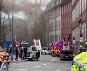 A fire hit Copenhagen&#39;s Old Stock Exchange on Tuesday (April 16), one of the Danish capital&#39;s best-known buildings, engulfing its spire which collapsed onto the roof in a scene reminiscent of the 2019 blaze at Paris&#39; Notre-Dame cathedral. - REUTERS