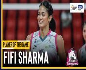 PVL Player of the Game Highlights: Fifi Sharma leads Akari in romp over Strong Group on birthday from jyoti sharma hot
