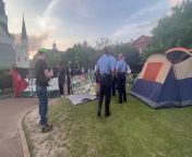 Watch: Pro-Palestine protest in Jackson Square goes from peaceful to violent from hq pro