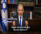 In a video released by the Government Press Office of Israel, Prime Minister Benjamin Netanyahu vows to increase &#92;