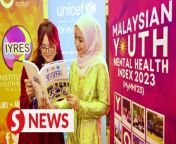 The overall mental health of Malaysian youths is moderately satisfactory with a score of 71.91, according to a study by the Institute for Youth Research Malaysia.&#60;br/&#62;&#60;br/&#62;The institute says the score in the Malaysian Youth Mental Health Index 2023 needs to make a giant leap from now on to achieve a higher score with the introduction of more programmes for the youths.&#60;br/&#62;&#60;br/&#62;Read more at https://rb.gy/czgfke&#60;br/&#62;&#60;br/&#62;WATCH MORE: https://thestartv.com/c/news&#60;br/&#62;SUBSCRIBE: https://cutt.ly/TheStar&#60;br/&#62;LIKE: https://fb.com/TheStarOnline
