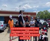 Rasheed Wallace in Flint, Michigan passing out supplies. Video by Kory Woods