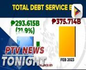 PH debt payments down 22% in February