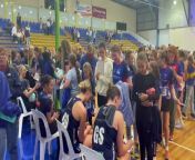 Bendigo Strikers fans line up for autographs after the VNL game from fan video hindi