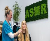 The owner of the UK&#39;s first ASMR clinic charges up to £100 to pretend-brush people&#39;s hair - and says the practice helps anxiety, ADHD and insomnia patients. &#60;br/&#62;&#60;br/&#62;Kellie Ripley, 46, opened the ASMR Live Lounge and sees up to seven clients a day. &#60;br/&#62;&#60;br/&#62;ASMR - or autonomous sensory meridian response - refers to a feeling of wellbeing combined with a tingling sensation in the scalp and down the back of the neck.&#60;br/&#62;&#60;br/&#62;It is usually experienced by people in response to a specific gentle stimulus - often a certain sound.&#60;br/&#62;&#60;br/&#62;The qualified hypnotherapist and masseuse mostly &#92;