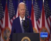 President Biden Criticizes Trump&#39;s Role in Overturning Roe v. Wade During Tampa Campaign Stop