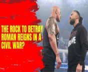 Will The Rock betray Roman Reigns? Don&#39;t miss the potential Bloodline Civil War! #WWE #TheRock #RomanReigns #Bloodline #Wrestling #Drama