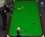 RONNIE O’SULLIVAN had to call out a referee’s blunder during his clash with Jackson Page.&#60;br/&#62;&#60;br/&#62;The awkward incident occurred during the first round of the World Snooker Championship.&#60;br/&#62;&#60;br/&#62;&#39;The Rocket&#39; made a fine start with breaks of 54, 56, 81, 122, 66, and 53 to give him a dominant lead over Page going into today.&#60;br/&#62;&#60;br/&#62;That is despite O’Sullivan suffering an embarrassing wardrobe malfunction during the opening day.&#60;br/&#62;&#60;br/&#62;The seven-time winner needed just two frames to make it into the second round when play resumed earlier.&#60;br/&#62;&#60;br/&#62;But the amusing incident came when the 48-year-old was 91-4 up in the ninth frame after ref Leo Scullion mistakenly placed the pink ball on the blue spot.&#60;br/&#62;&#60;br/&#62;O&#39;Sullivan quickly jumped in as he used his cue to point further down the board to the pink’s correct location.&#60;br/&#62;&#60;br/&#62;That led to Scullion apologizing as the crowd started laughing before the icon wrapped up the frame to take an 8-1 lead.&#60;br/&#62;&#60;br/&#62;Scullion joined the PRA in 1999.&#60;br/&#62;&#60;br/&#62;He has since become one of snooker’s top referees and took charge of the 2019 World Championship final.&#60;br/&#62;&#60;br/&#62;O’Sullivan, who looks set to face Ryan Day in the second round, is aiming to become the first person to ever win the big one at the Crucible eight times to take him ahead of fellow legend Stephen Hendry.&#60;br/&#62;&#60;br/&#62;But he was modest as ever when asked about it recently, saying: “I don’t regard myself as the greatest.&#60;br/&#62;&#60;br/&#62;“I’m one of them, maybe. You’ve got Hendry, [six-time world champion Steve] Davis, and my hat’s in the ring with them.&#60;br/&#62;&#60;br/&#62;“I’ve had a different career to them. They did it over ten years, whereas I’ve sort of gone off track, got myself together, back off track, then got myself back together.&#60;br/&#62;&#60;br/&#62;“I’ve had to go on longer to get what I’ve got. I was a bit all over the show at times with stuff going on off the table.&#60;br/&#62;&#60;br/&#62;“That can affect how you perform on it. Hendry and Davis pretty much had everything fitted around them to be focused on snooker and I didn’t have that. You want to win because competitiveness has been in me.&#60;br/&#62;&#60;br/&#62;“I have to have that approach no matter what. Whether that makes me the greatest or not, I don’t know.&#60;br/&#62;&#60;br/&#62;“It doesn’t matter. I’m pretty cool with what I’ve done, but I’d like to win more though.”&#60;br/&#62;&#60;br/&#62;O’Sullivan has just penned a three-year ambassadorial deal with Saudi Arabia after winning the inaugural World Snooker Tour (WST) event in the Middle East nation.&#60;br/&#62;&#60;br/&#62;That stopped any retirement talk - and Matchroom president Barry Hearn is backing him to make history at Crucible over the coming days.&#60;br/&#62;&#60;br/&#62;He said: “I think Ronnie O’Sullivan will win it again.&#60;br/&#62;&#60;br/&#62;“An amazing victory for the ambassador of snooker in Saudi Arabia.”