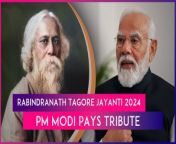 On May 7, Prime Minister Narendra Modi paid tribute to Bengali polymath, Rabindranath Tagore on his 163rd birth anniversary. PM Modi said, “His enduring wisdom and genius continue to inspire and enlighten innumerable people across generations.” West Bengal Chief Minister Mamata Banerjee also paid tribute to Tagore. Rabindranath Tagore was born on May 8, 1861. He was a Bengali Brahmin from Calcutta. Rabindranath Tagore received the first Nobel Prize in literature in 1913 for Gitanjali. Watch the video to know more.&#60;br/&#62;