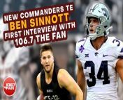 Washington Commanders second round draft pick Tight End Ben Sinnott joins Grant &amp; Danny to discuss why he was hoping to get drafted by the Commanders.