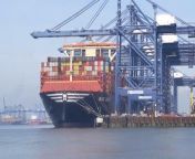 World’s largest cargo ship, capable of holding 24,300 containers, docks in UKPA