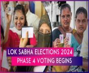 Voting for the fourth phase of Lok Sabha elections began on May 13 at 7 AM. Polling is being conducted in 96 Parliamentary Constituencies across nine states and one Union Territory. As per the ECI, a total of 4,264 nominations were filed for 96 parliamentary constituencies. ECI further stated that the maximum number of nomination forms were received from Telangana (1488) followed by Andhra Pradesh with 1103 nominations from 25 constituencies. The fourth phase is witnessing key contests in many constituencies. AIMIM chief Asaduddin Owaisi, Samajwadi Party chief Akhilesh Yadav, West Bengal Congress chief Adhir Ranjan Chowdhury, TMC leader Mahua Moitra among others are in fray. Results for Lok Sabha Elections 2024 will be declared on June 4.&#60;br/&#62;