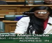 New Zealand MP Hana-Rawhiti Maipi-Clarke performed haka in parliament-(480p) from and man xxx vido mp