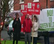 A huge proposed development in Albrighton, is not welcome by local residents, and today they made there voices heard outside a consultation.