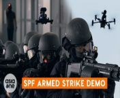 The Singapore Police Force demonstrated its operational capabilities with the use of drones and Unmanned Aerial Vehicles (UAV) in a simulated operation involving the Armed Strike Team. Leveraging on technology helps the Special Operations Command augment their operations and mitigate risks to officers, says Police Tactical Unit Company Commander, Deputy Superintendent of Police, Eugene Ooi.