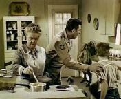 Opie, Andy and Aunt Bee after a fishing trip - Gaines Burgers TV commercial