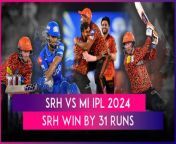 Sunrisers Hyderabad beat Mumbai Indians by 31 runs to win their first match of IPL 2024. Abhishek Sharma, Heinrich Klaasen was among runs for Sunrisers Hyderabad and helped them post a mammoth total which Mumbai Indians failed to breach.&#60;br/&#62;