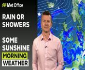 Mostly cloudy in the northern half of the UK with rain across central areas today gradually tracking northwards, and sunny spells and showers, some heavy, following in the south. The rain front pushes into southern Scotland in the afternoon. – This is the Met Office UK Weather forecast for the morning of 01/04/24. Bringing you today’s weather forecast is Greg Dewhurst.