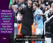 Pep Guardiola emphasised how important Kevin De Bruyne is ahead of City&#39;s top of the table clash with Arsenal.